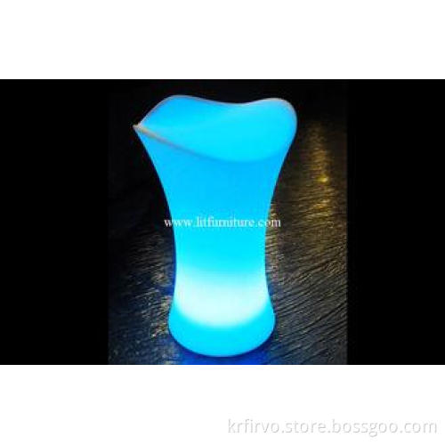 Polyethylene Bar Furniture LED lighting bar stools With Wir